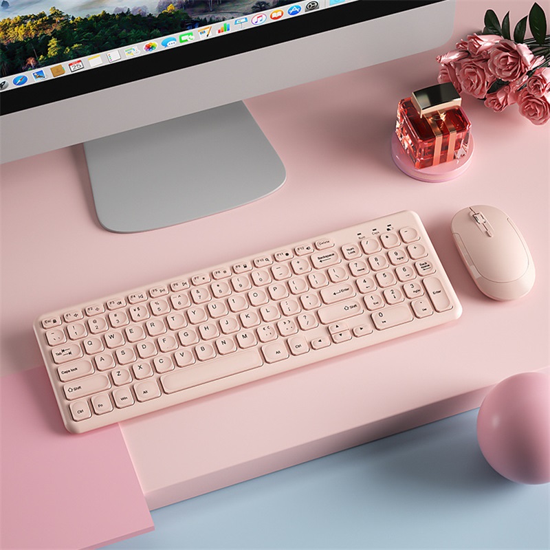 Gaming Keyboard Mouse Set - Fashion Wireless Keyboard and Mouse Combo