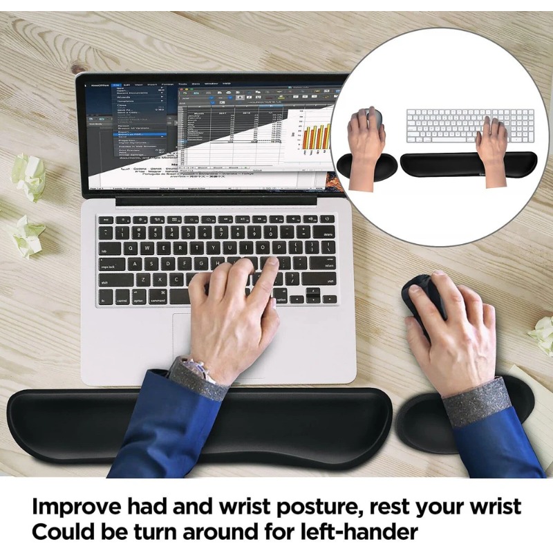 Ergonomic Keyboard Wrist Rest  - Gaming Keyboard Mouse Set ulasan dan harga
