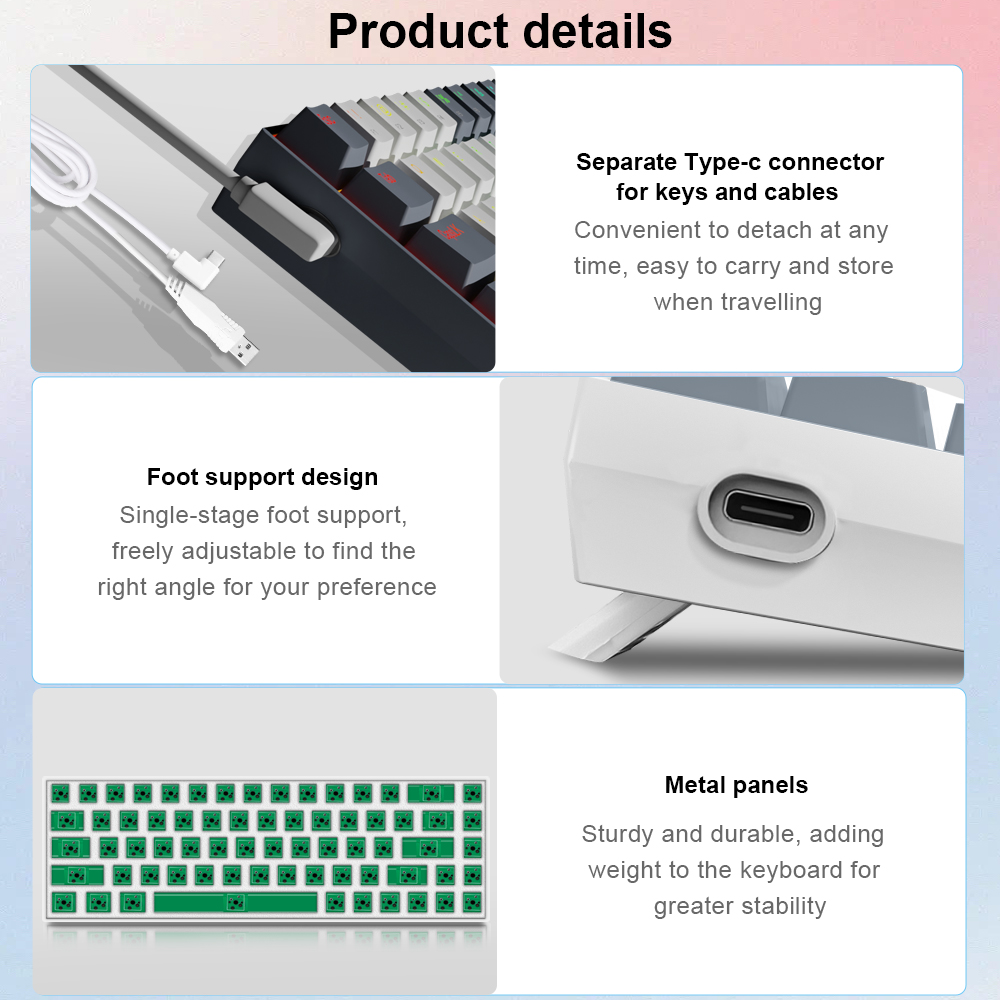 E-YOOSO Z686 RGB USB 60% Mini  - Gaming Keyboard E Yooso ulasan dan harga