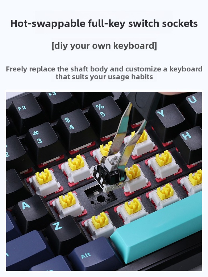 AULA F87 Pro Wireless Mechanic - Gaming Keyboard Thocky ulasan dan harga