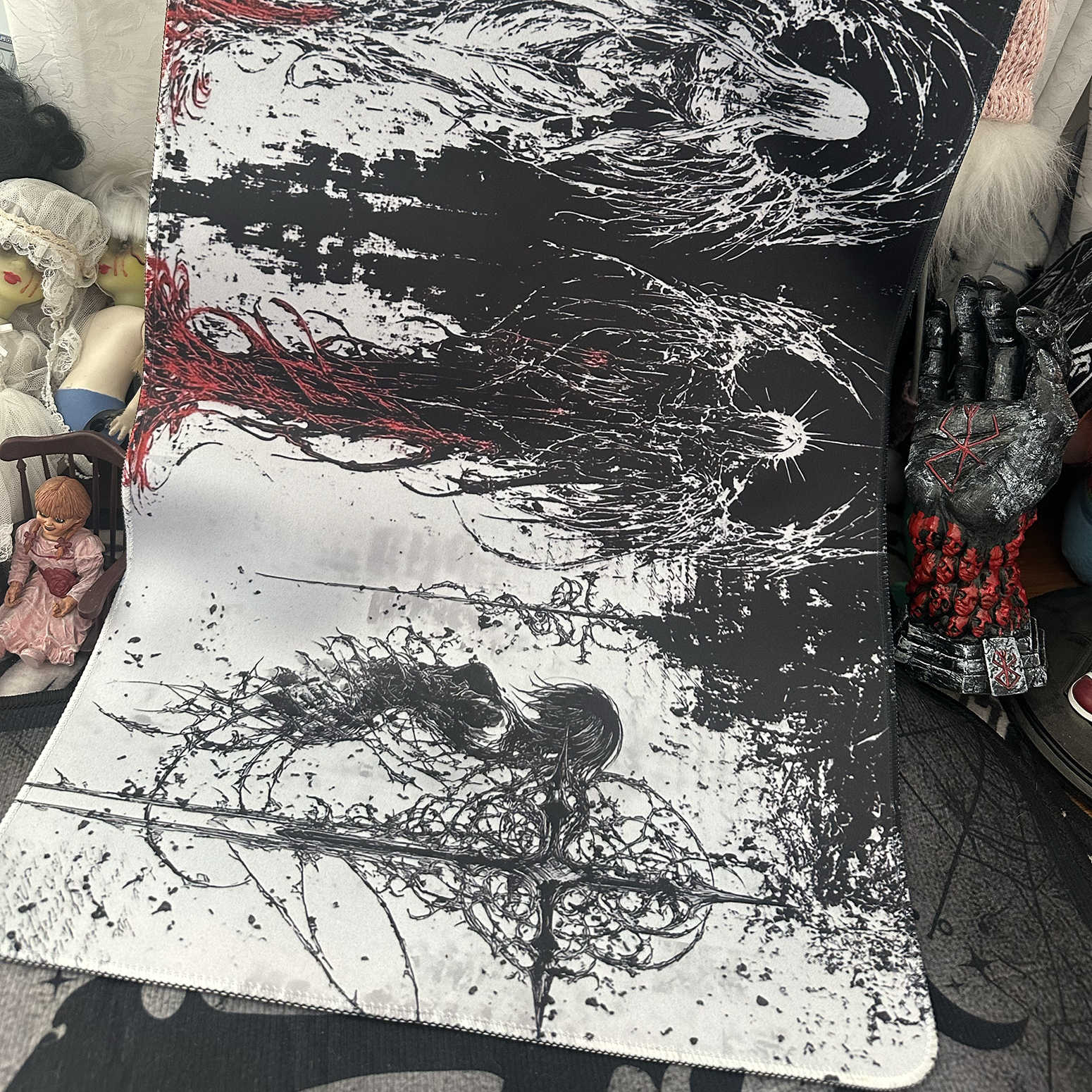 Dark Angel Art Design Large Si - Gaming Keyboard And Mouse Pad ulasan dan harga