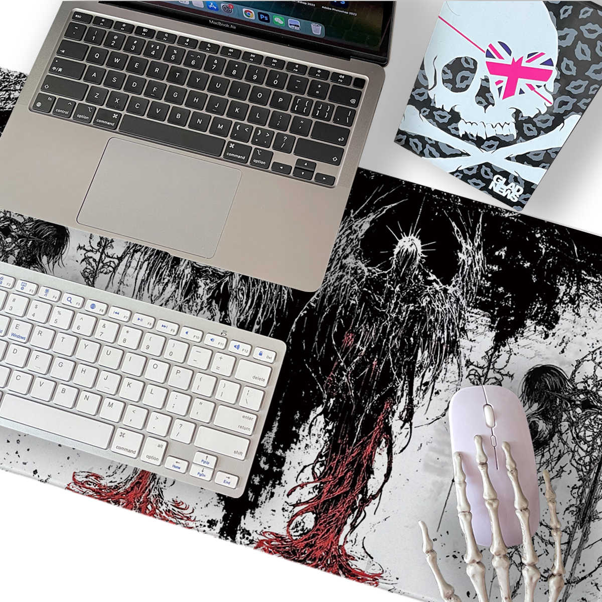 Dark Angel Art Design Large Si - Gaming Keyboard And Mouse Pad ulasan dan harga