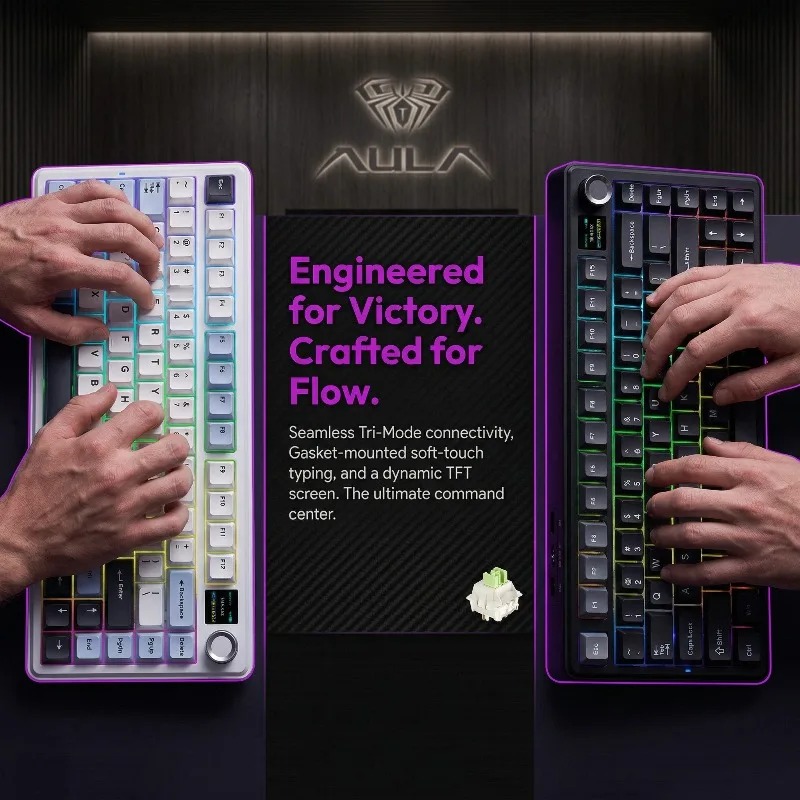 AULA F75 Max Mechanical Keyboa - Gaming Keyboard Nearby ulasan dan harga