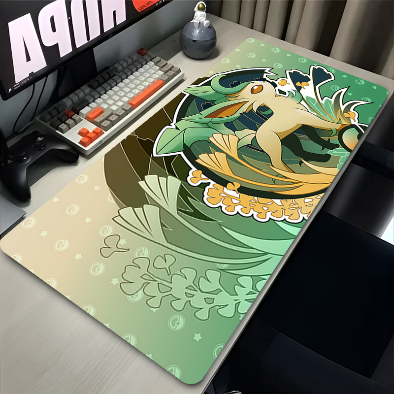 Mouse Pad Gamer P-pokemon Leaf - Gaming Keyboard Noise ulasan dan harga