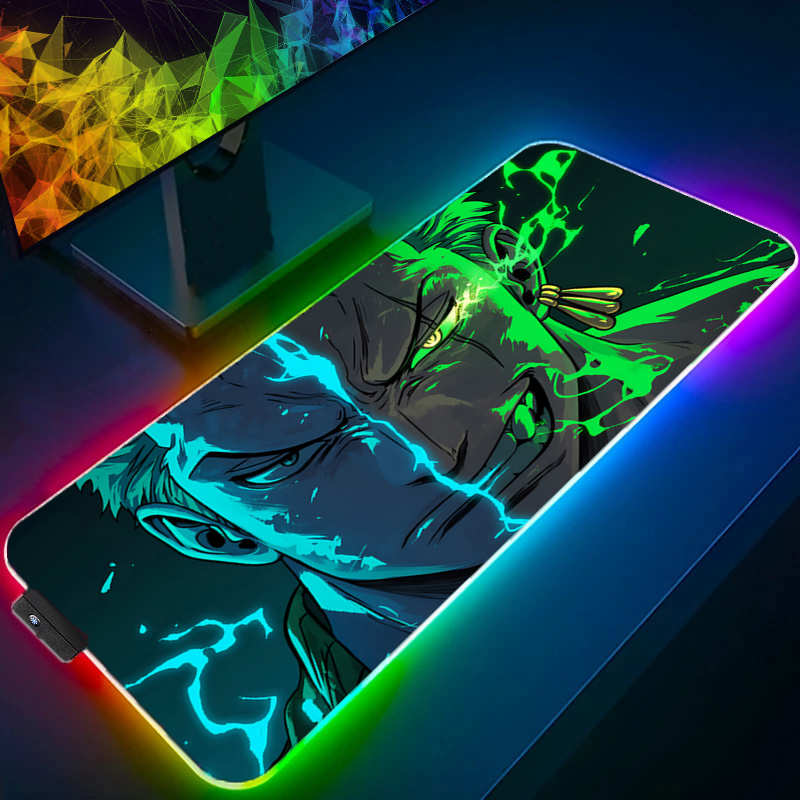 ONE PIECE Zoro Mouse Pad RGB G - Gaming Keyboard Nearby ulasan dan harga