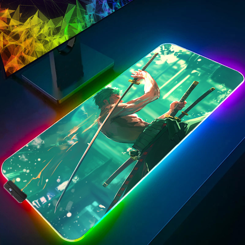 ONE PIECE Zoro Mouse Pad RGB G - Gaming Keyboard Nearby ulasan dan harga