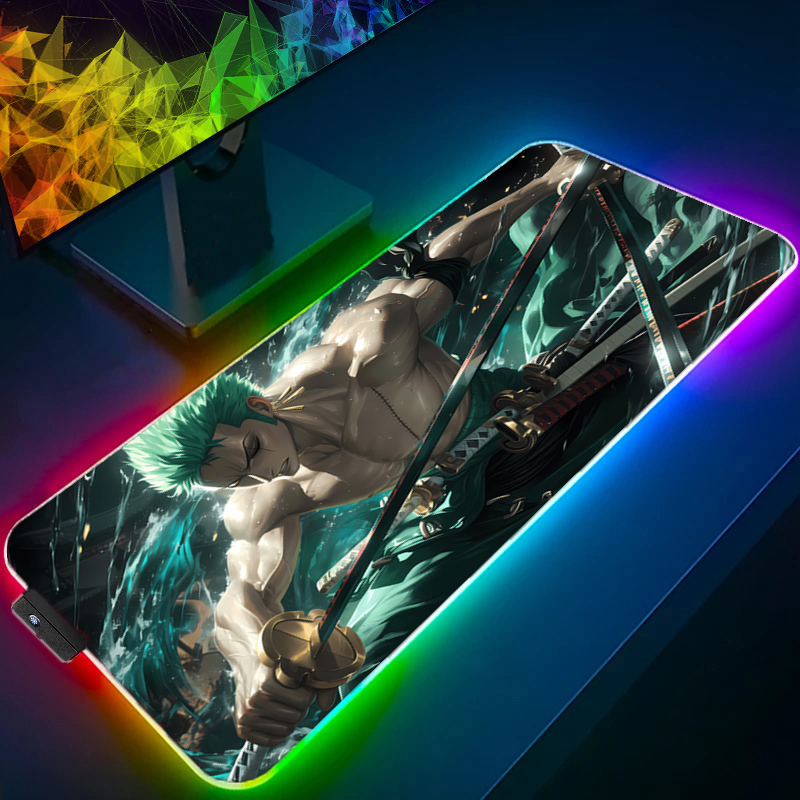 ONE PIECE Zoro Mouse Pad RGB G - Gaming Keyboard Nearby ulasan dan harga