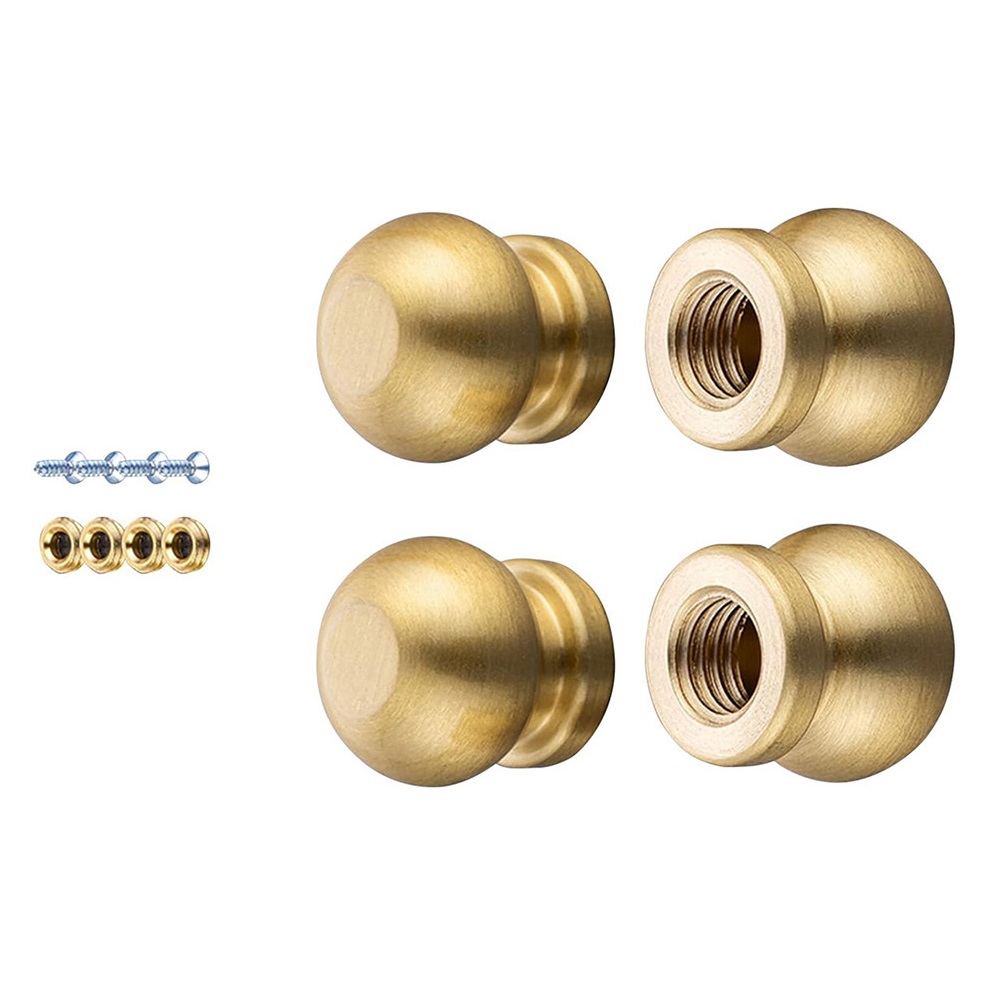 4Pcs Brass Cutting Board Feet  - Stabilizer Screw In ulasan dan harga