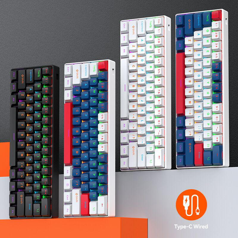 T-WOLF T60 61 Keys Mini Mechan - Gaming Keyboard Not Typing ulasan dan harga