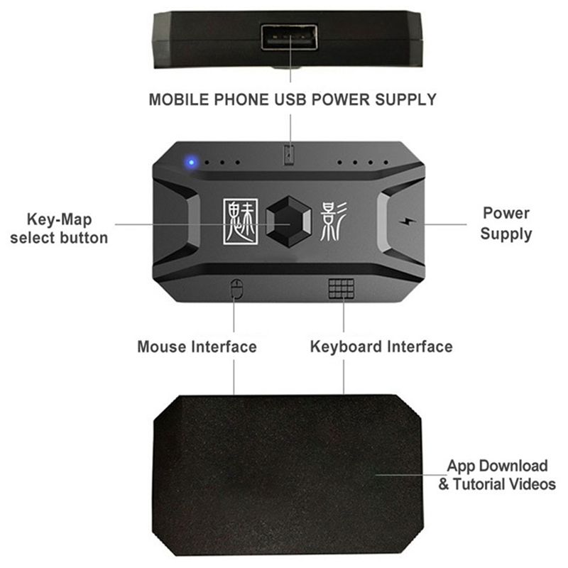 Classic-5X Plug And Play Gamep - Gaming Keyboard And Mouse Converter For Mobile ulasan dan harga