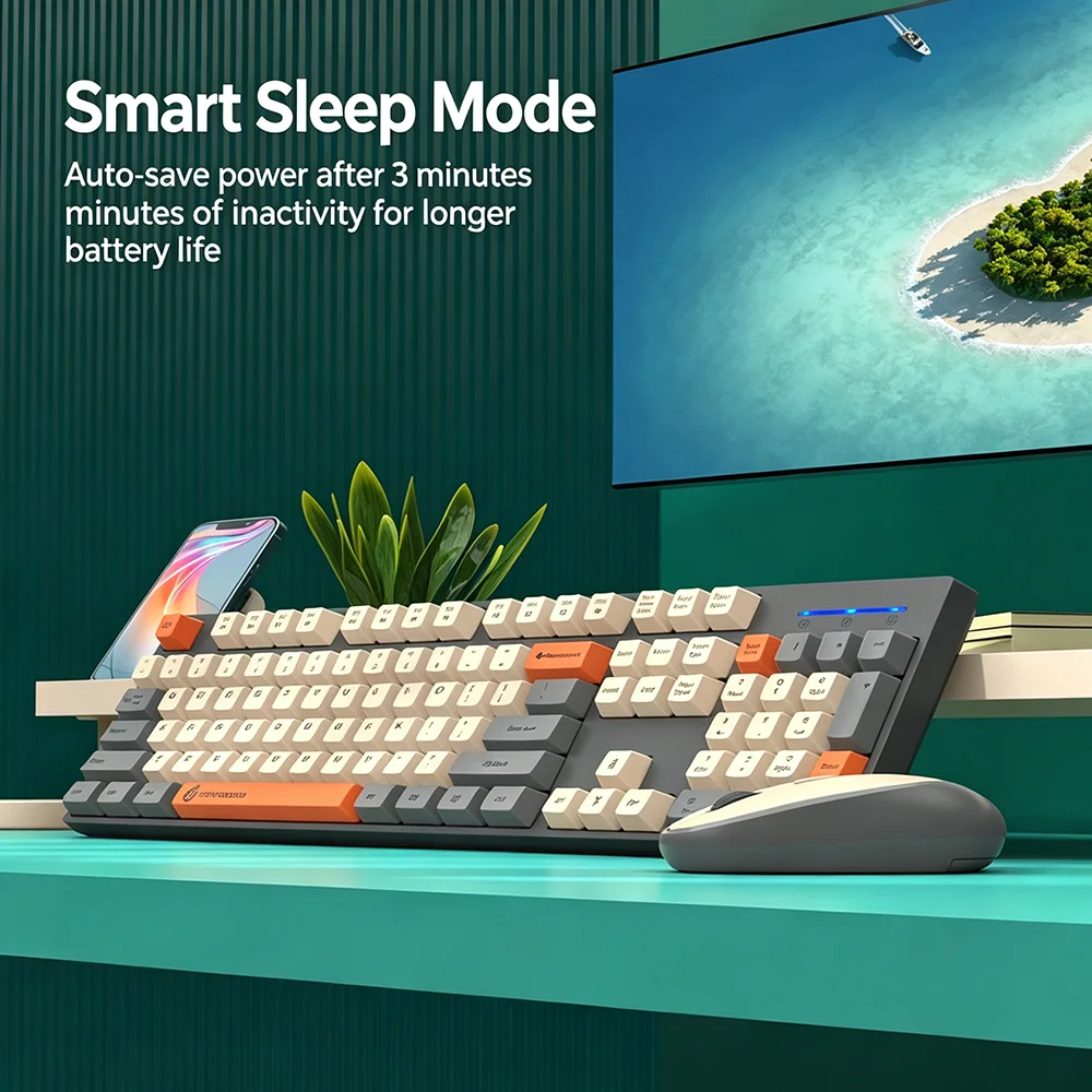 KEBIDUMEI 2.4G Wireless Keyboa - Gaming Keyboard Mouse Set ulasan dan harga