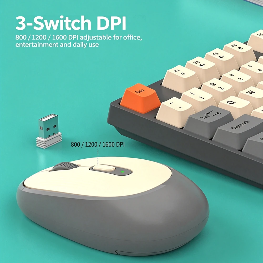 KEBIDUMEI 2.4G Wireless Keyboa - Gaming Keyboard Mouse Set ulasan dan harga