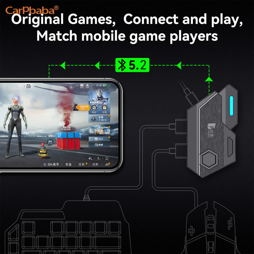 Mix SE/Lite Mouse & Keyboard C - Gaming Keyboard And Mouse Converter For Mobile ulasan dan harga