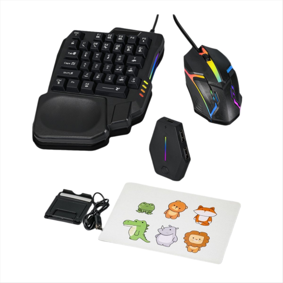 ★▲ 35Key Ergonomics RGB Gaming - Gaming Keyboard And Mouse Converter For Mobile ulasan dan harga