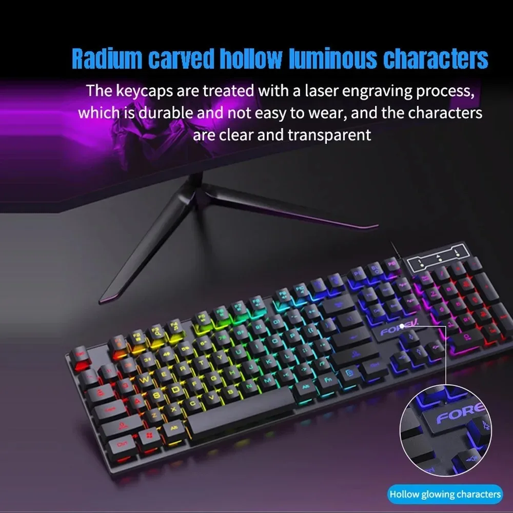 104 Key Backlit Mechanical Key - Gaming Keyboard And Mouse For Xbox ulasan dan harga