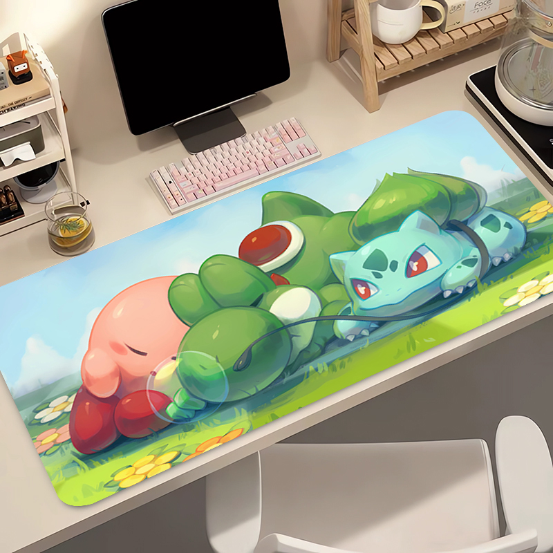 Anime Mouse Pad Pokemon Bulbas - Gaming Keyboard Noise ulasan dan harga