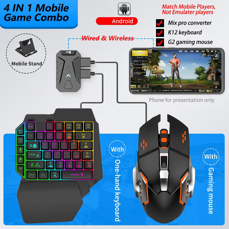 Mobile Games Converter Gaming  - Gaming Keyboard And Mouse Converter For Mobile ulasan dan harga