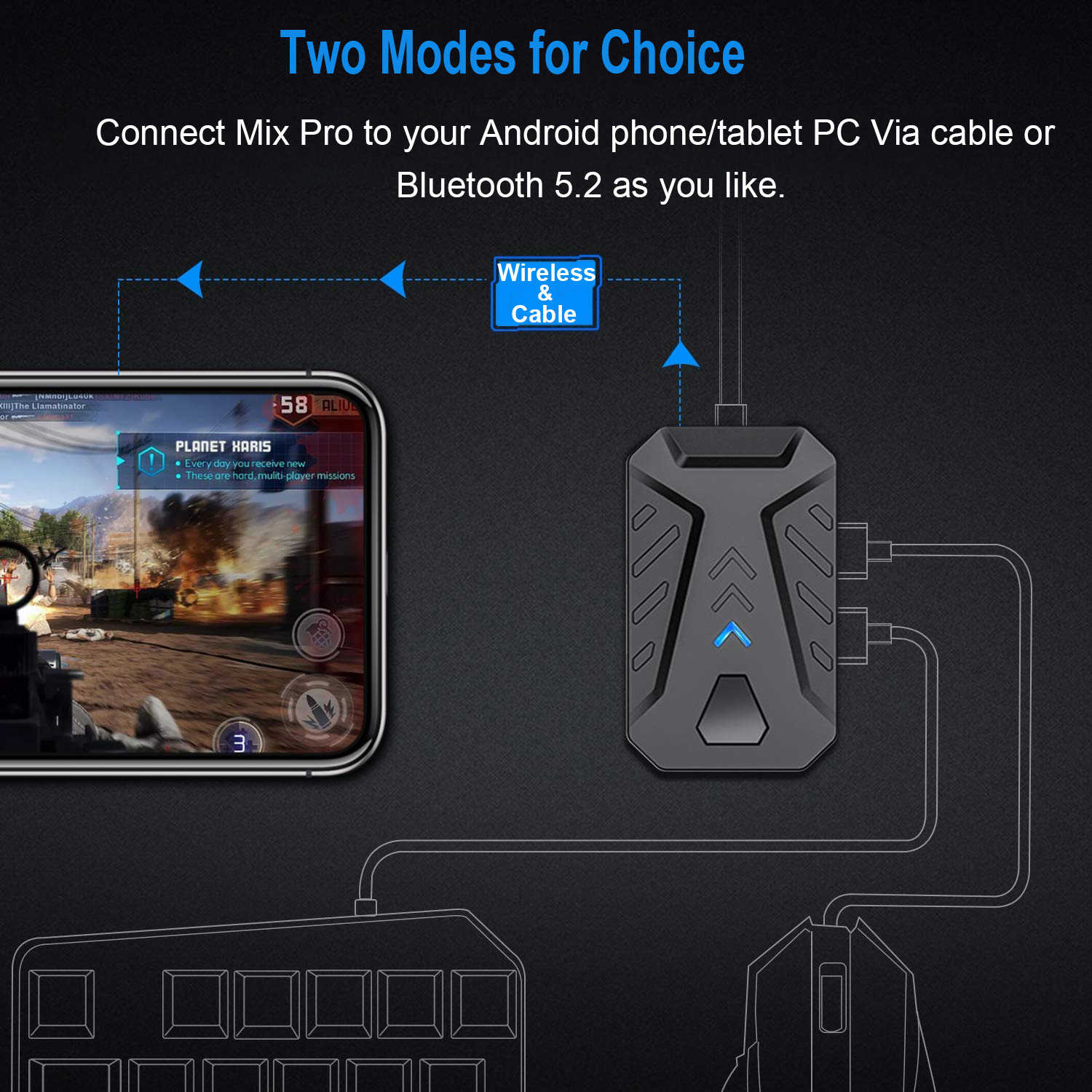 Mobile Games Converter Gaming  - Gaming Keyboard And Mouse Converter For Mobile ulasan dan harga