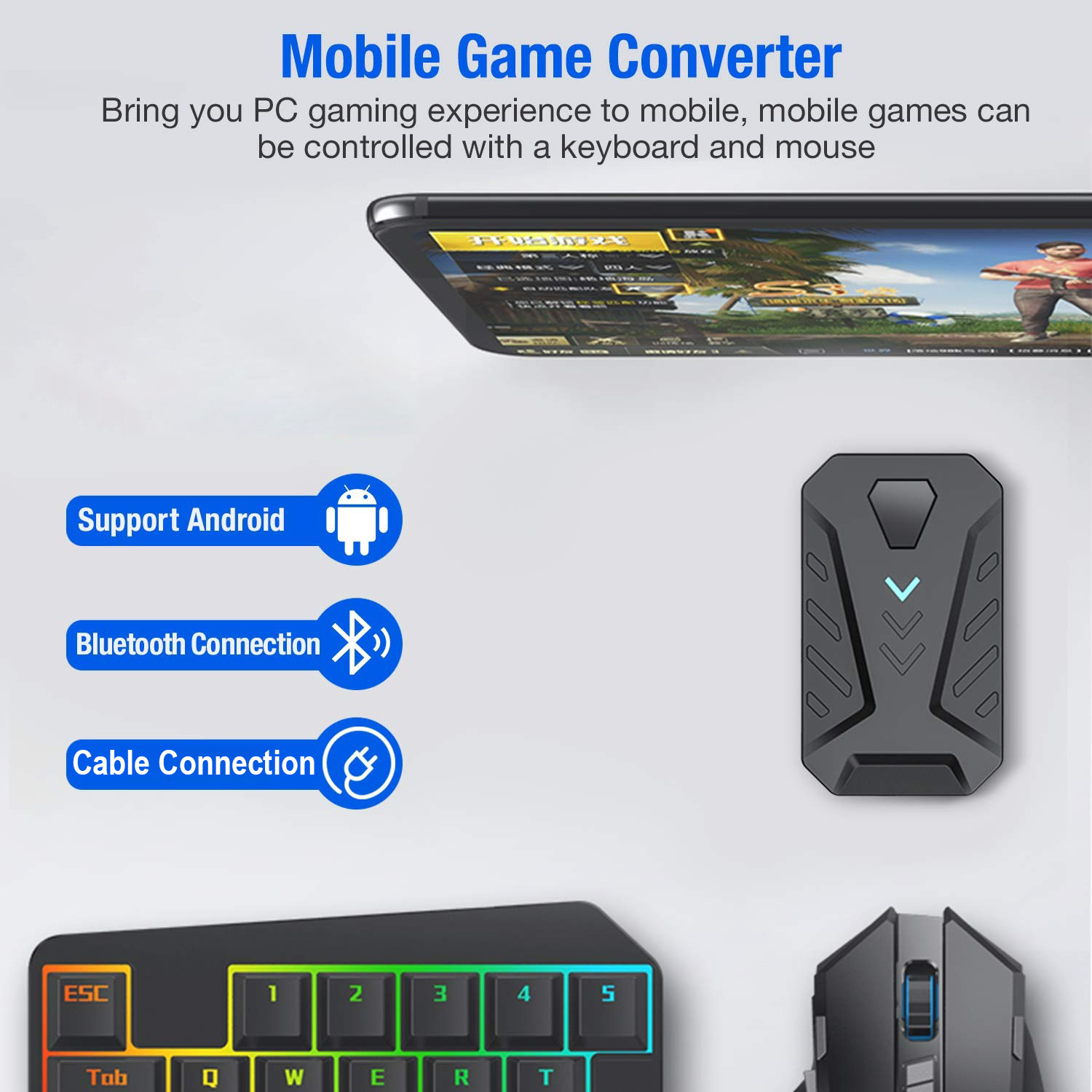 Mobile Games Converter Gaming  - Gaming Keyboard And Mouse Converter For Mobile ulasan dan harga