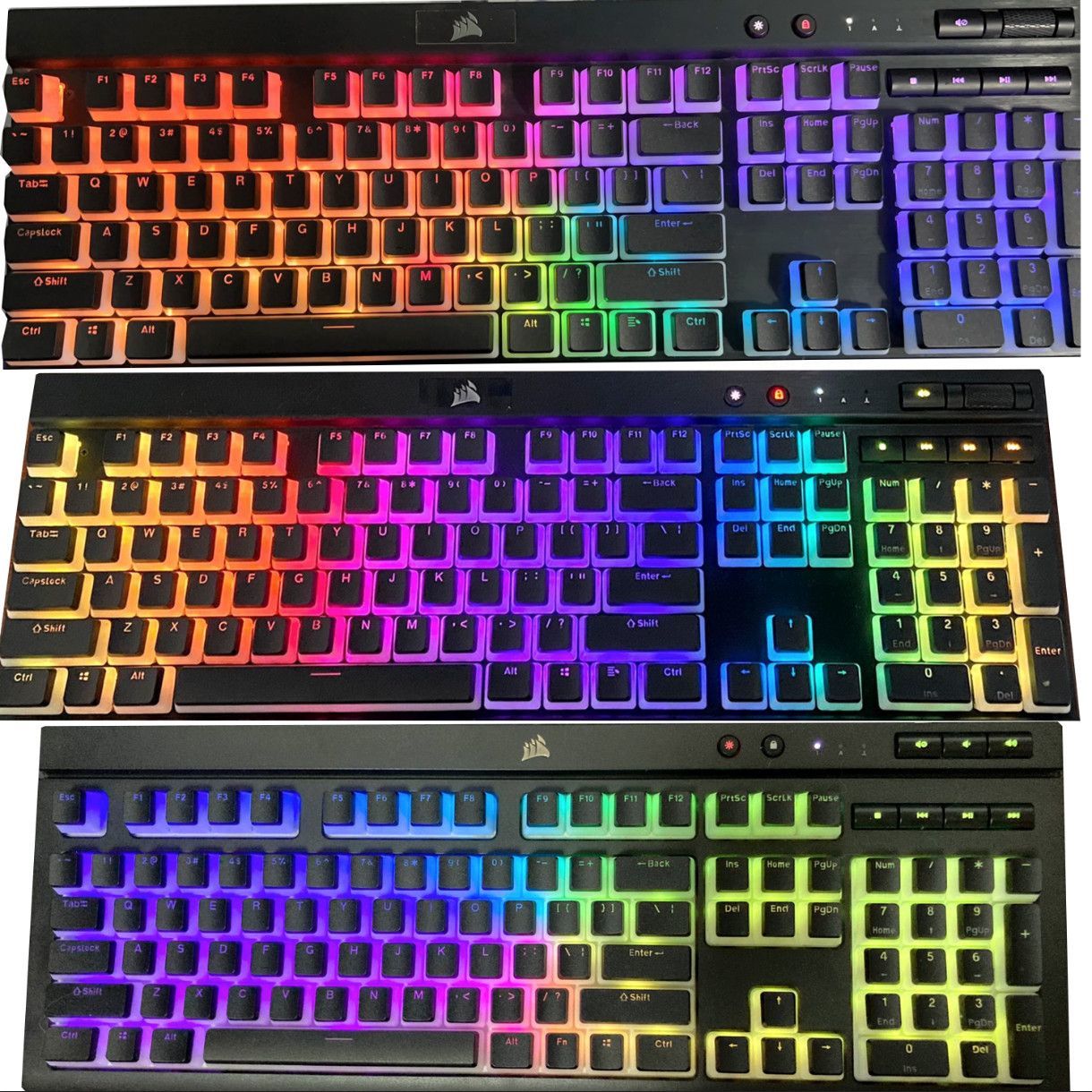 Translucent Corsair Pudding Ke - Gaming Keyboard Corsair ulasan dan harga