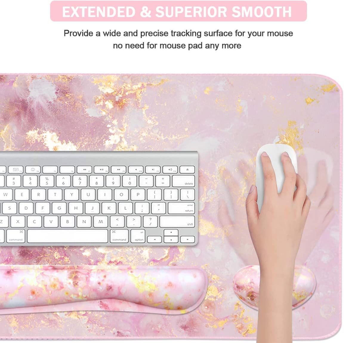 Large Gaming Mouse Pad with Ke - Gaming Keyboard And Mouse Pad ulasan dan harga